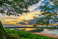 Kihei Boat Launch Stormy Sky Sunset 01-16-2020
