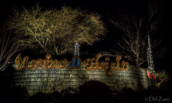 12-03 MH Nighttime Xmas Display-