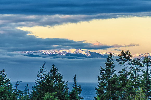 Sunrise over the Olympic Mountains-2