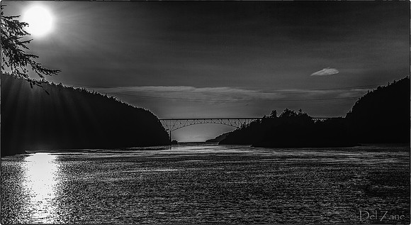 Deception Pass B&W Equinox Sunset-5