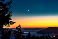Sliver Moon Over Rosario Strait