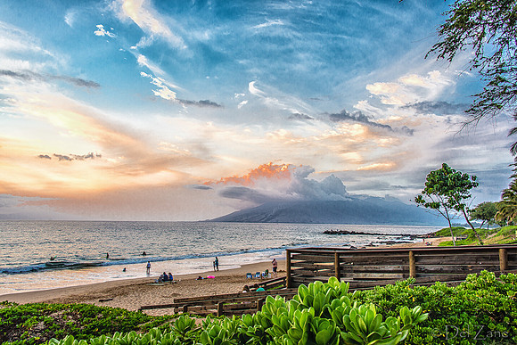 Kamaole Beach Pastel Sunset-29