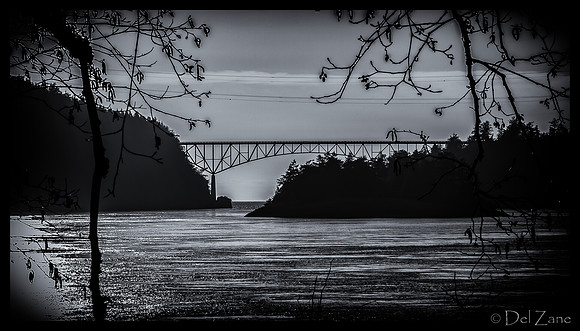 Deception Pass B&W Equinox Sunset-2