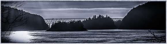Deception Pass B&W Equinox Sunset-1