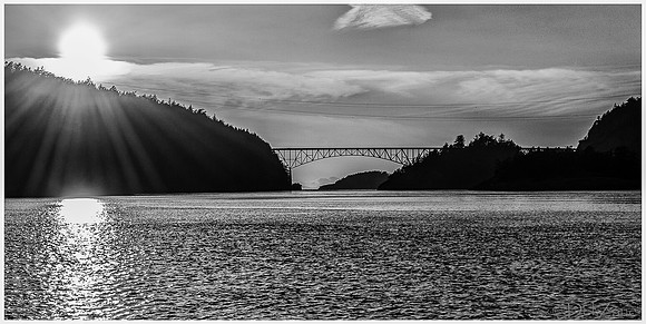 Deception Pass B&W Equinox Sunset-8