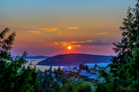 Hazy Purple Sunset