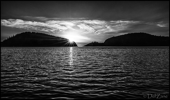 Deception Pass B&W Equinox Sunset-12